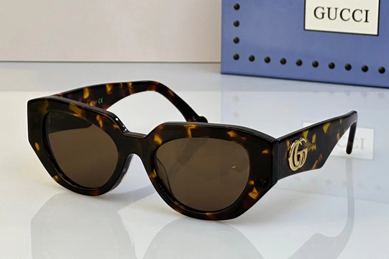 GG1421S Sunglasses In Tortoise Brown Lens
