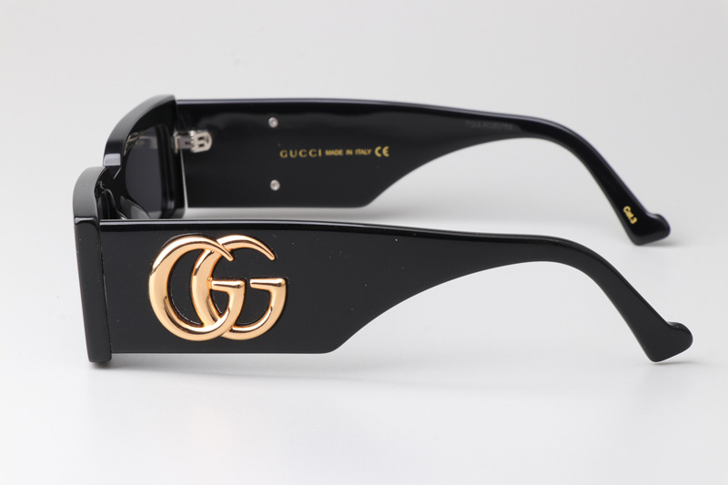 GG1425S Sunglasses Black Gold Gray