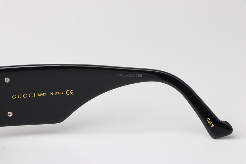 GG1425S Sunglasses Black Gold Gray