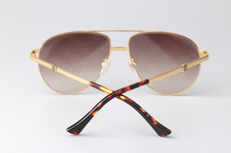 GG1440S Sunglasses Gold Gradient Brown
