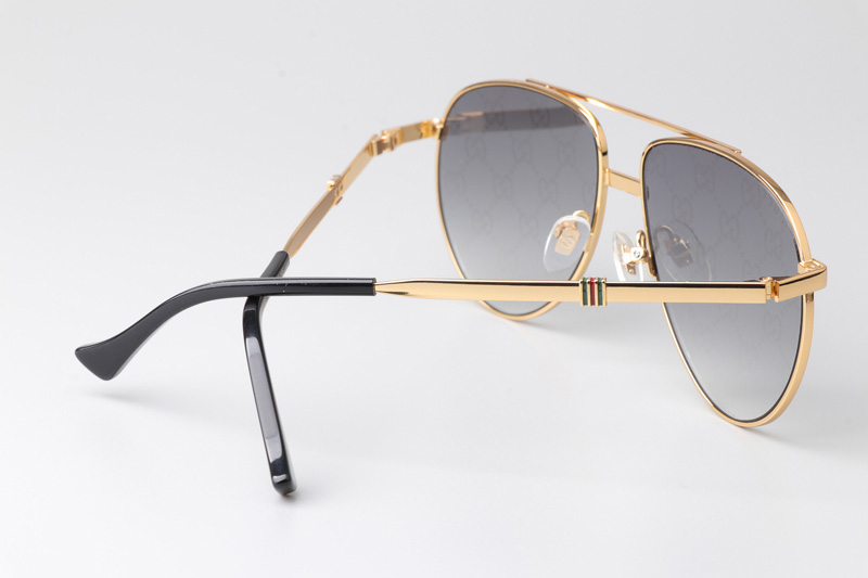 GG1440S Sunglasses Gold Gradient Gray