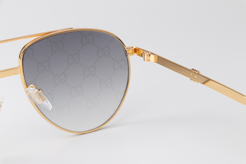 GG1440S Sunglasses Gold Gradient Gray