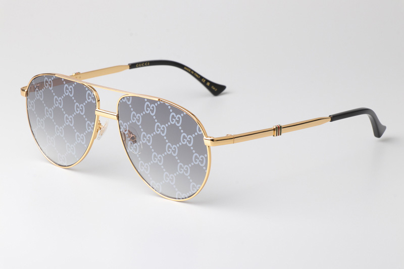 GG1440S Sunglasses Gold Gradient Gray