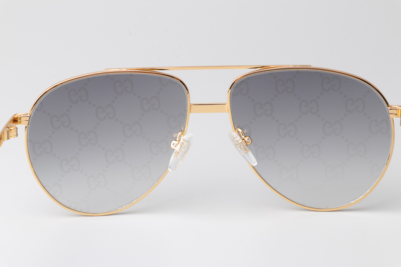 GG1440S Sunglasses Gold Gradient Gray