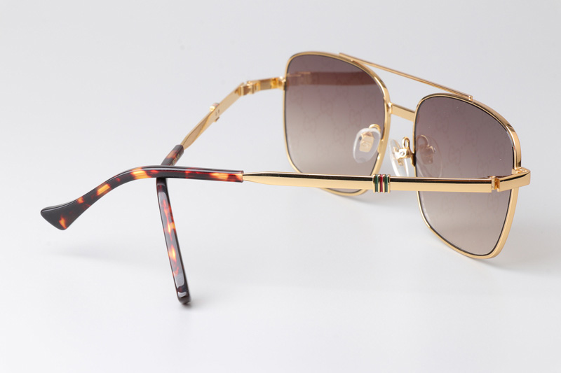 GG1441S Sunglasses Gold Gradient Brown