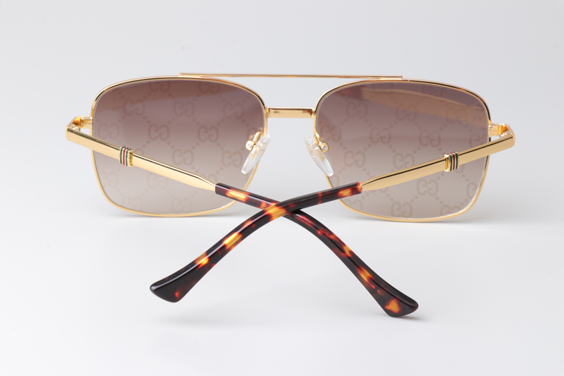 GG1441S Sunglasses Gold Gradient Brown