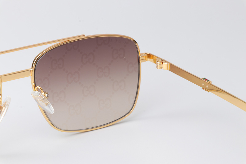 GG1441S Sunglasses Gold Gradient Brown