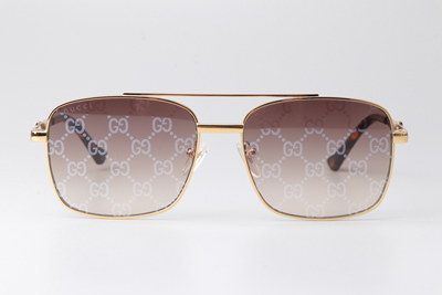 GG1441S Sunglasses Gold Gradient Brown