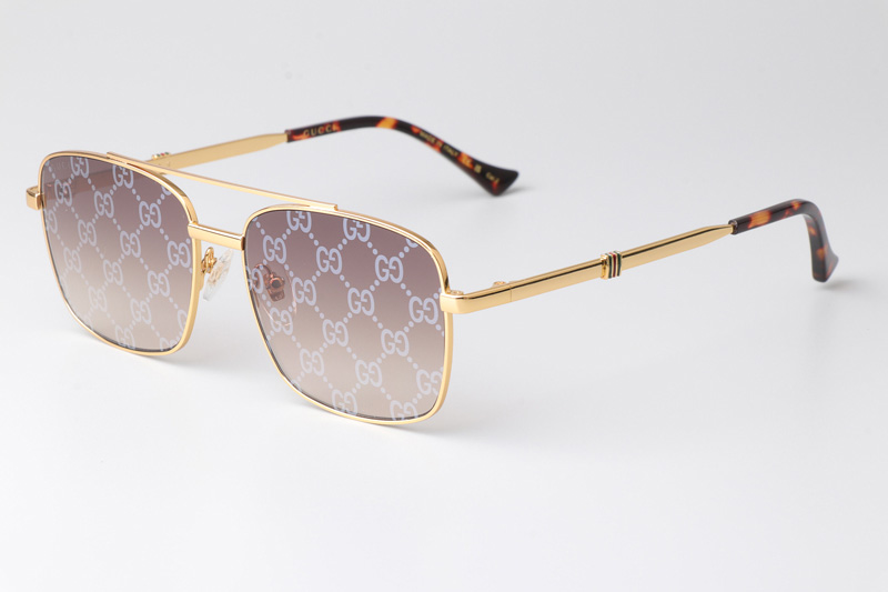 GG1441S Sunglasses Gold Gradient Brown