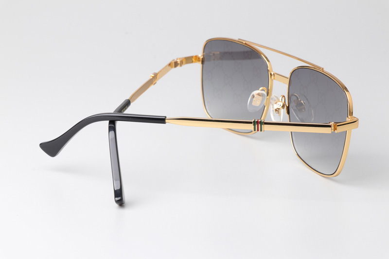 GG1441S Sunglasses Gold Gradient Gray