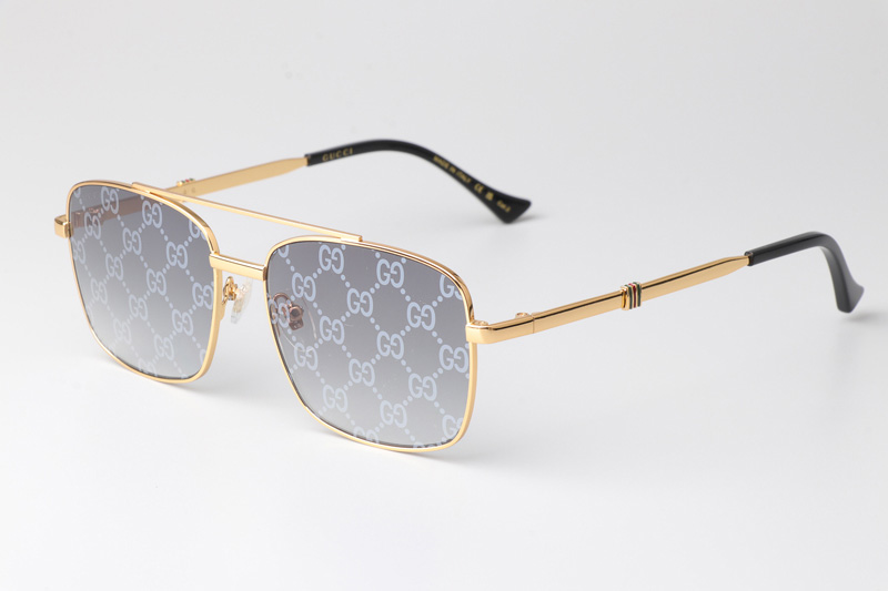 GG1441S Sunglasses Gold Gradient Gray