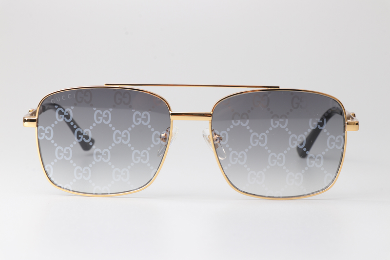 GG1441S Sunglasses Gold Gradient Gray