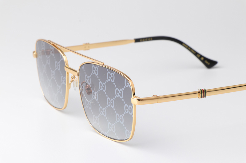 GG1441S Sunglasses Gold Gradient Gray