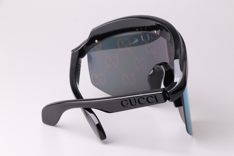 GG1477S Sunglasses Black Red Flash Logo