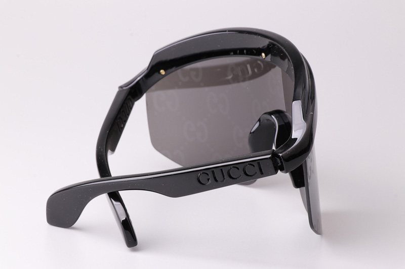 GG1477S Sunglasses Black Silver Logo