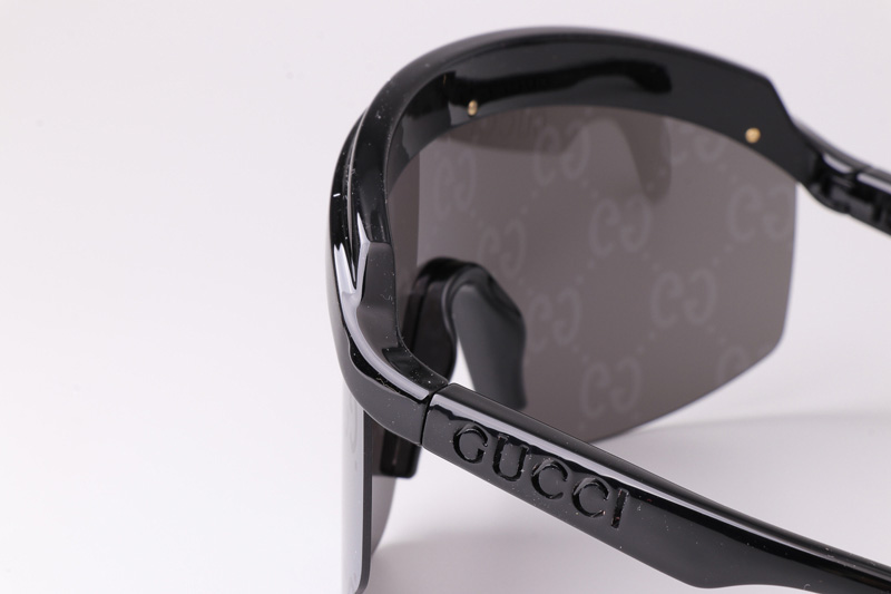 GG1477S Sunglasses Black Silver Logo