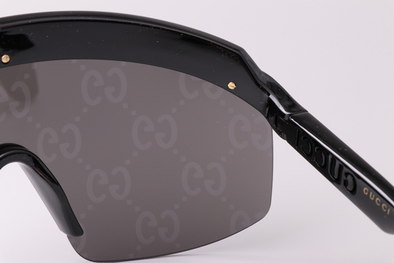 GG1477S Sunglasses Black Silver Logo