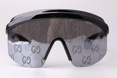 GG1477S Sunglasses Black Silver Logo