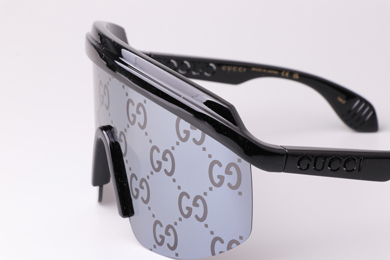 GG1477S Sunglasses Black Silver Logo