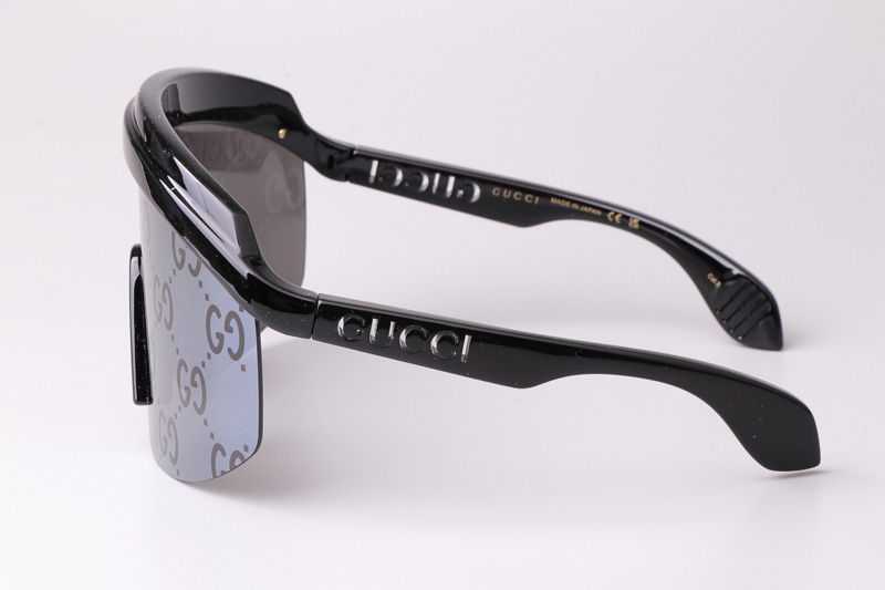 GG1477S Sunglasses Black Silver Logo