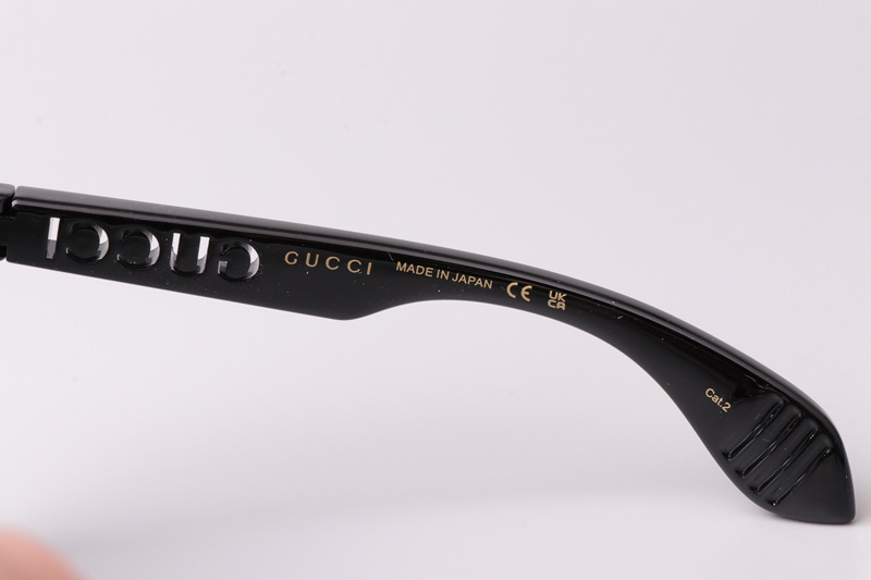 GG1477S Sunglasses Black Silver Logo