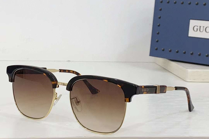 GG1499SK Sunglasses Tortoise Gold Gradient Brown