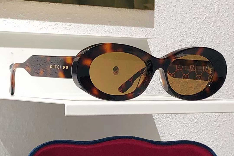 GG1527S Sunglasses Tortoise Brown Logo