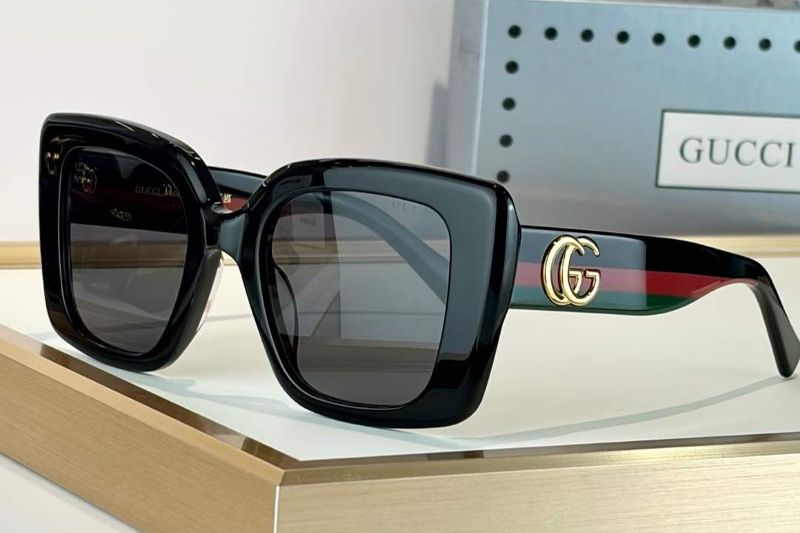 GG1550S Sunglasses Black Green Gray