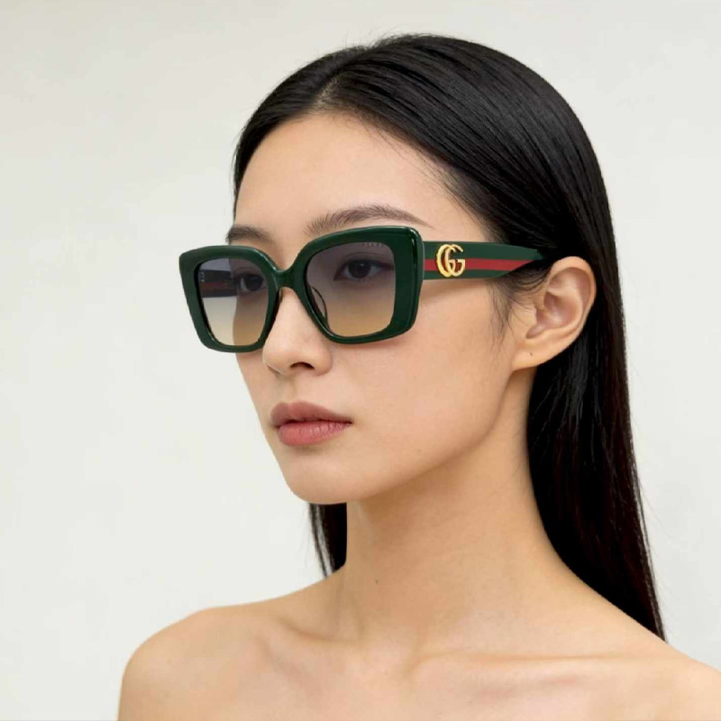 GG1550S Sunglasses Green Gradient Gray