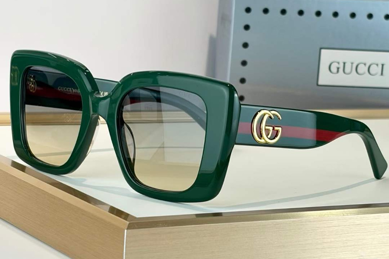 GG1550S Sunglasses Green Gradient Gray