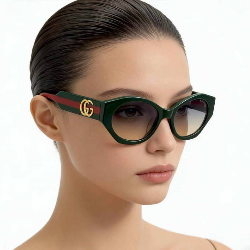 GG1559S Sunglasses Green Gradient Gray