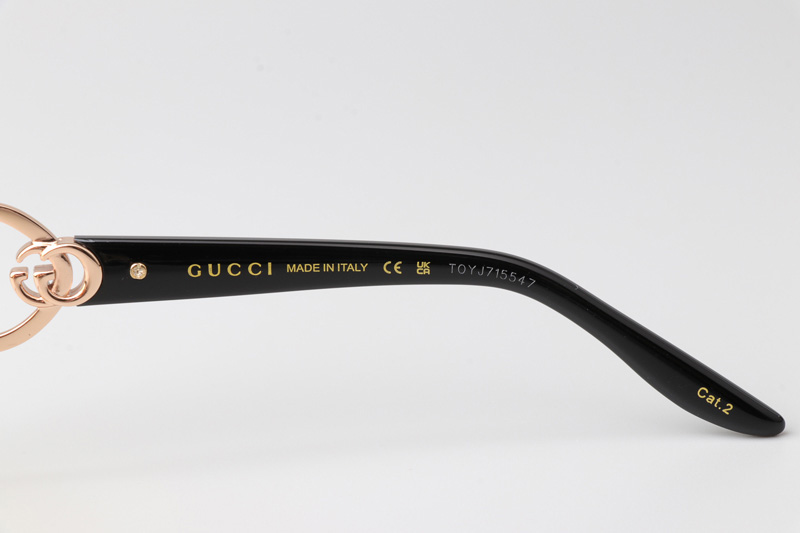 GG1564SA Sunglasses Gold Black Gradient Yellow