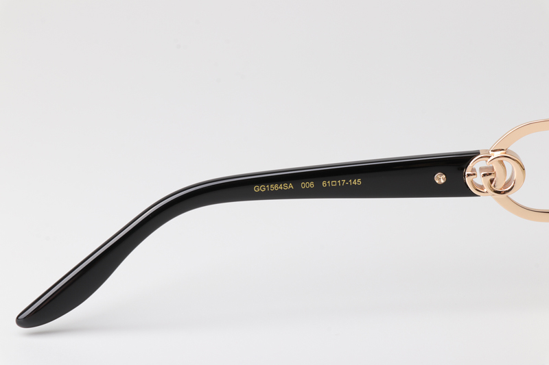 GG1564SA Sunglasses Gold Black Gradient Yellow