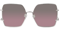 GG1564SA Sunglasses Silver Clear Gradient Gray