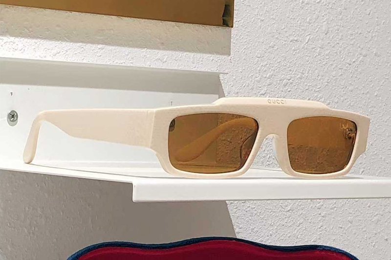 GG1592S Sunglasses Cream Brown Logo