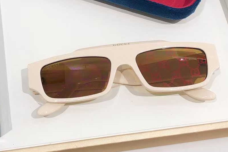 GG1592S Sunglasses Cream Brown Logo
