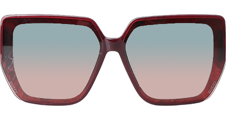 GG1595 Sunglasses Red Gradient Blue