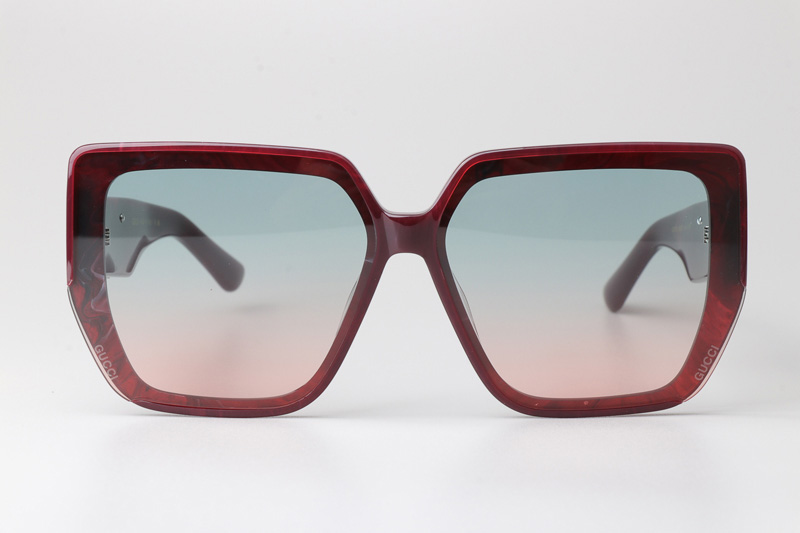 GG1595 Sunglasses Red Gradient Blue