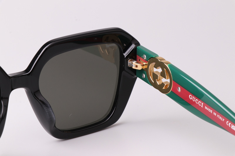 GG1597 Sunglasses Black Green Gray