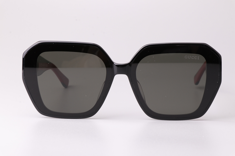 GG1597 Sunglasses Black Green Gray