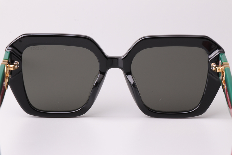 GG1597 Sunglasses Black Green Gray