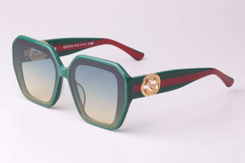 GG1597 Sunglasses Green Gradient Blue
