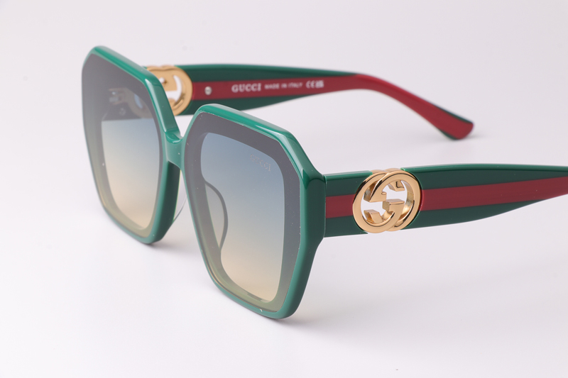 GG1597 Sunglasses Green Gradient Blue