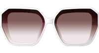 GG1597 Sunglasses White Gradient Brown