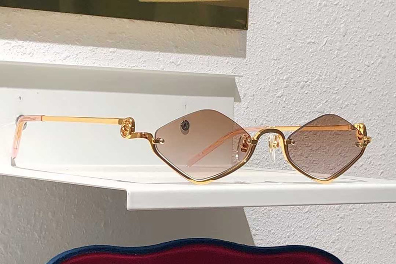 GG1604S Sunglasses Gold Gradient Brown