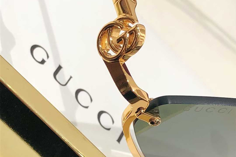 GG1604S Sunglasses Gold Green