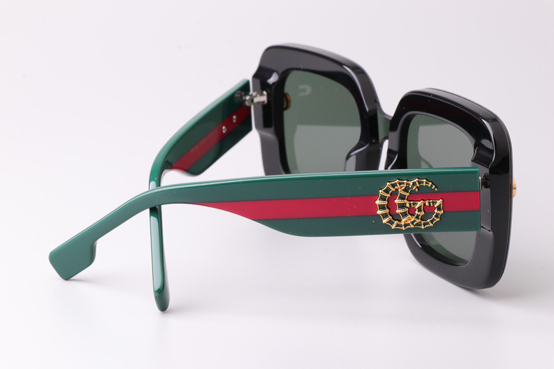 GG1606 Sunglasses Black Green