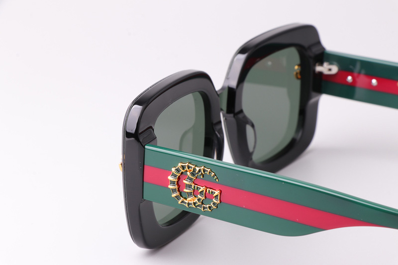 GG1606 Sunglasses Black Green