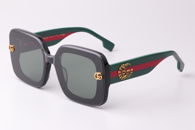 GG1606 Sunglasses Black Green
