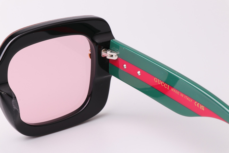 GG1606 Sunglasses Black Green Pink